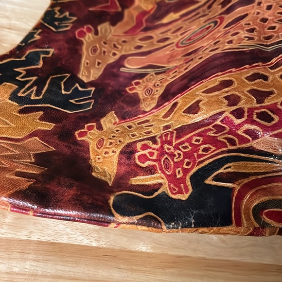 Leather Giraffe Handbag & Coin Purse - Picture 3 of 14